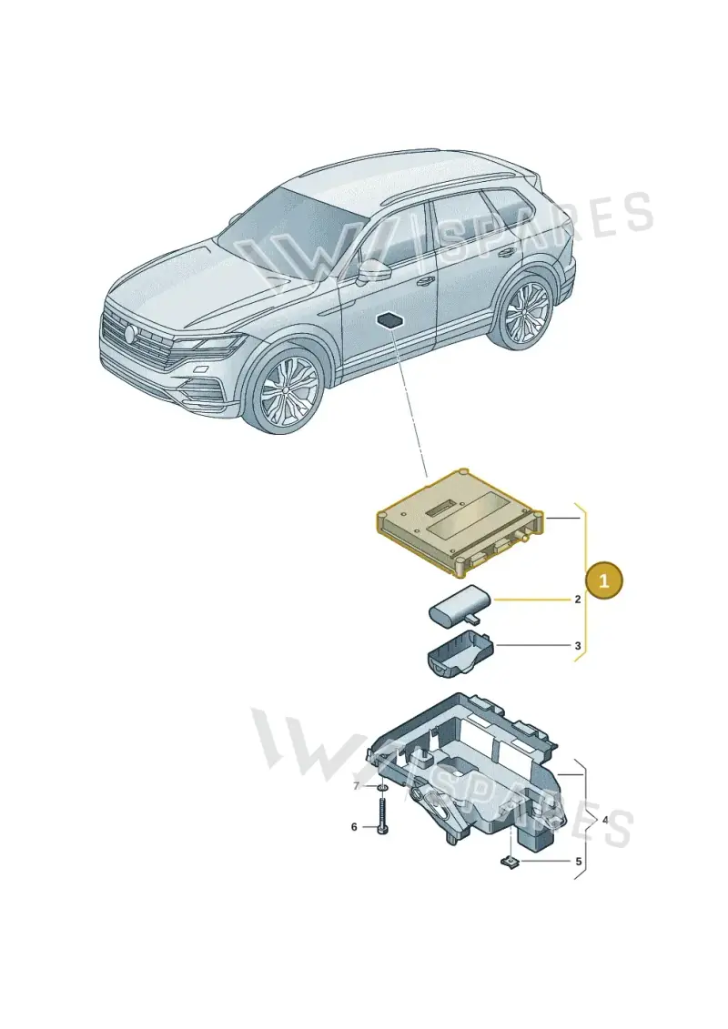 4KE035284J — Volkswagen Touareg (2017-2025) diagram 439035064, position 1