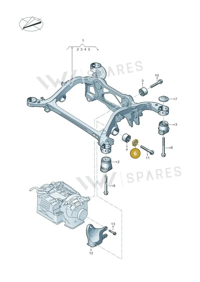 4KE199503A — Audi Q8 e-tron (2018-2020) diagram 586505000, position 6