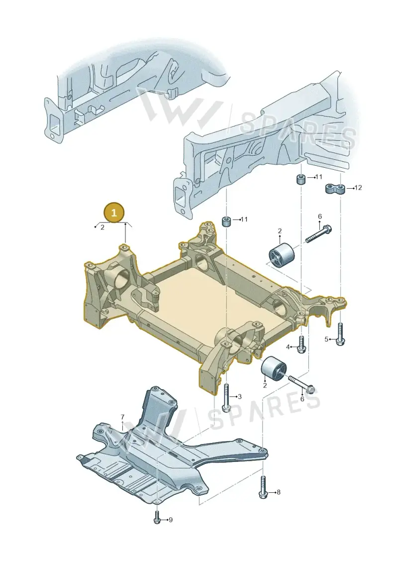 4KE399313C — Audi Q8 e-tron (2018-2025) diagram 586399000, position 1