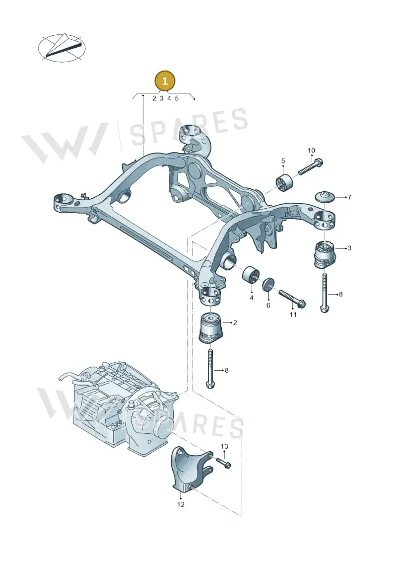 4KE505235AC — Audi Q8 e-tron (2018-2025) diagram 586505000, position 1