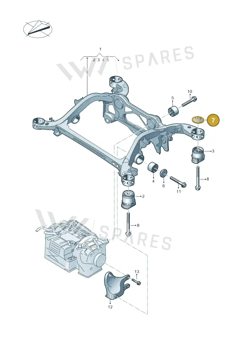 4KE505257A — Audi Q8 e-tron (2018-2025) diagram 586505000, position 7