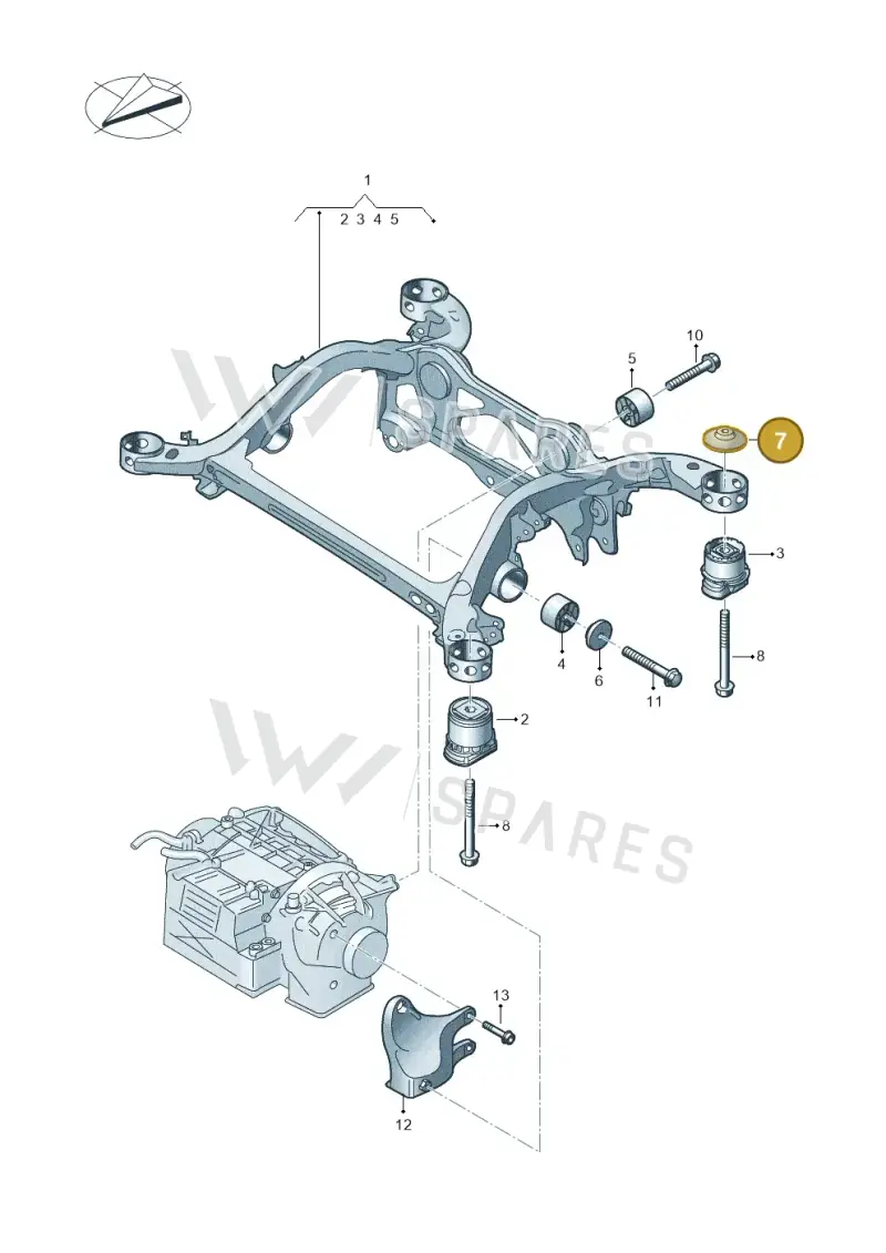 4KE505257 — Audi Q8 e-tron (2018-2025) diagram 586505000, position 7