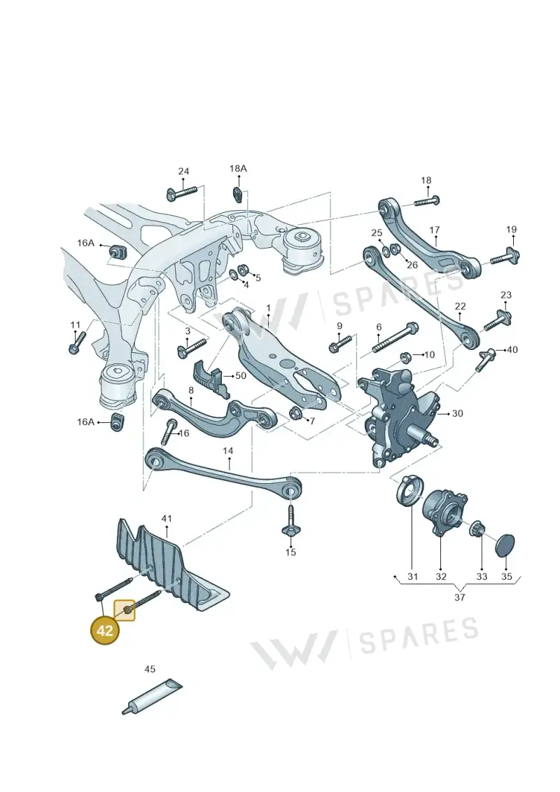 4KE512182 — Audi A6 2.0 (2018-) diagram 430505200, position 42