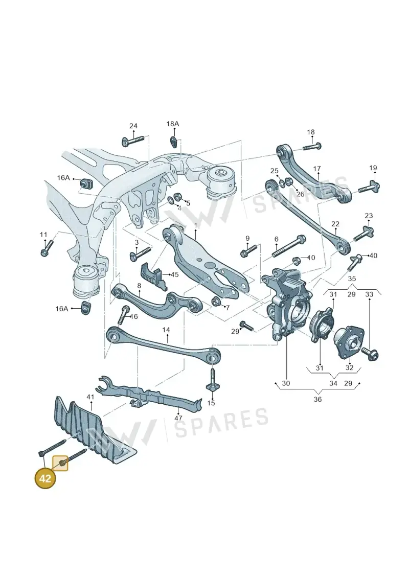 4KE512182 — Audi RS6 Avant (2019-) diagram 435505300, position 42