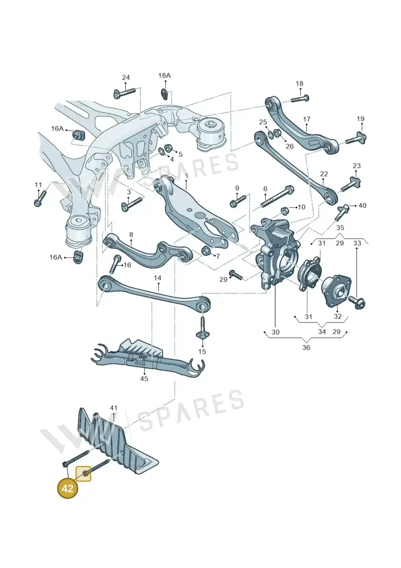 4KE512182 — Audi Q5 (2016-2020) diagram 896505300, position 42