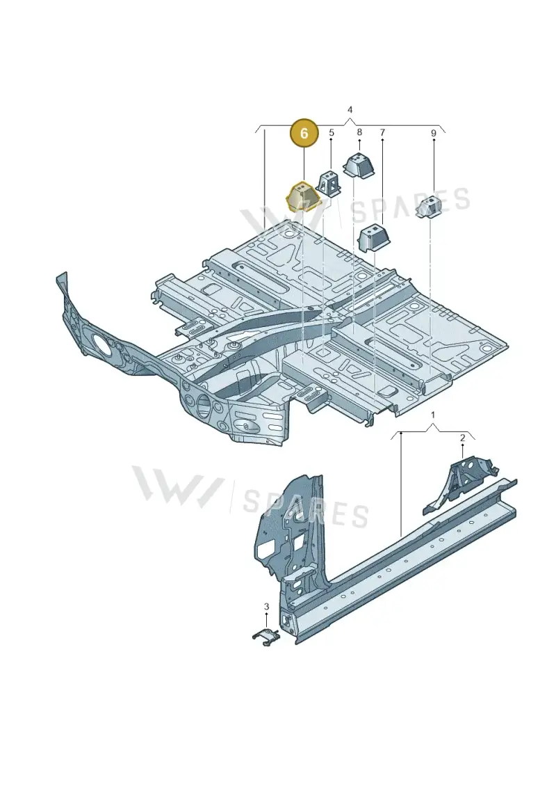4KE802602 — Audi Q8 e-tron (2018-2025) diagram 586803100, position 6
