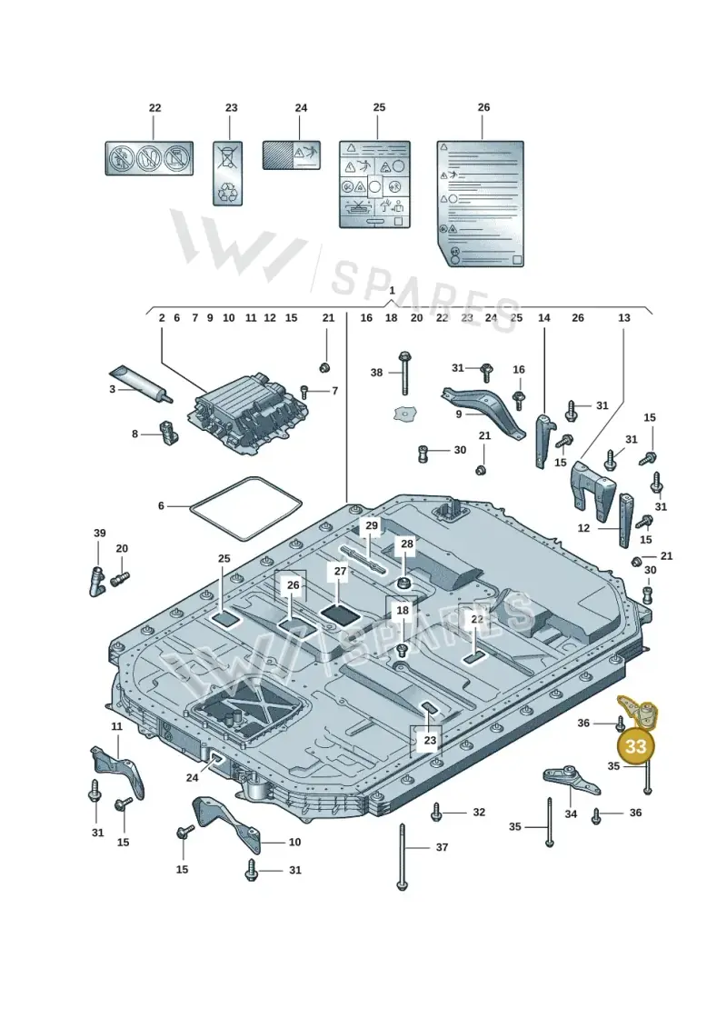 4KE803875A — Audi E-tron (2020-2023) diagram 4kc915520, position 33
