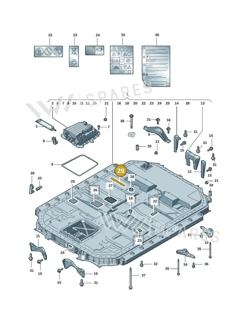 4KE805696 — Audi E-tron (2020-2023) diagram 4kc915520, position 29