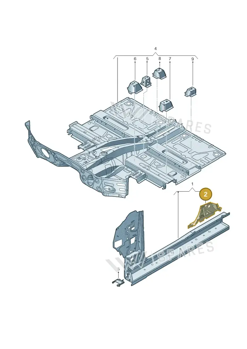 4KE809392 — Audi Q8 e-tron (2018-2025) diagram 586803100, position 2