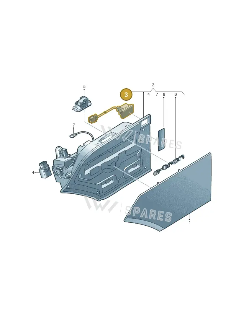 4KE810774 — Audi Q8 e-tron (2018-2020) diagram 586821100, position 3