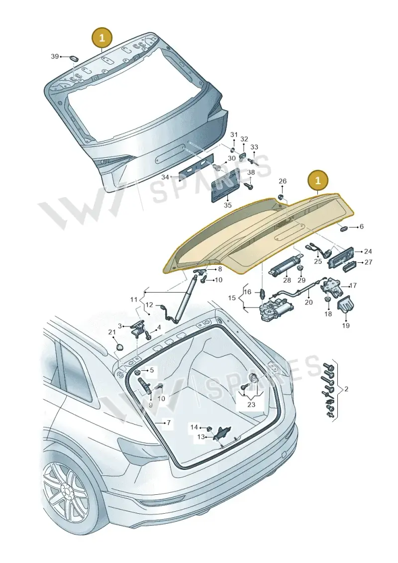 4KE827025B — Audi Q8 e-tron (2018-2025) diagram 586827000, position 1