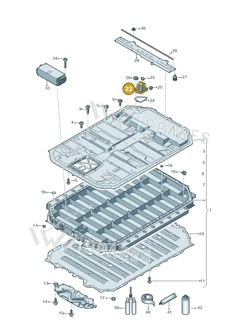 4KE915155A — Audi Q8 e-tron (2018-2025) diagram 586915560, position 23