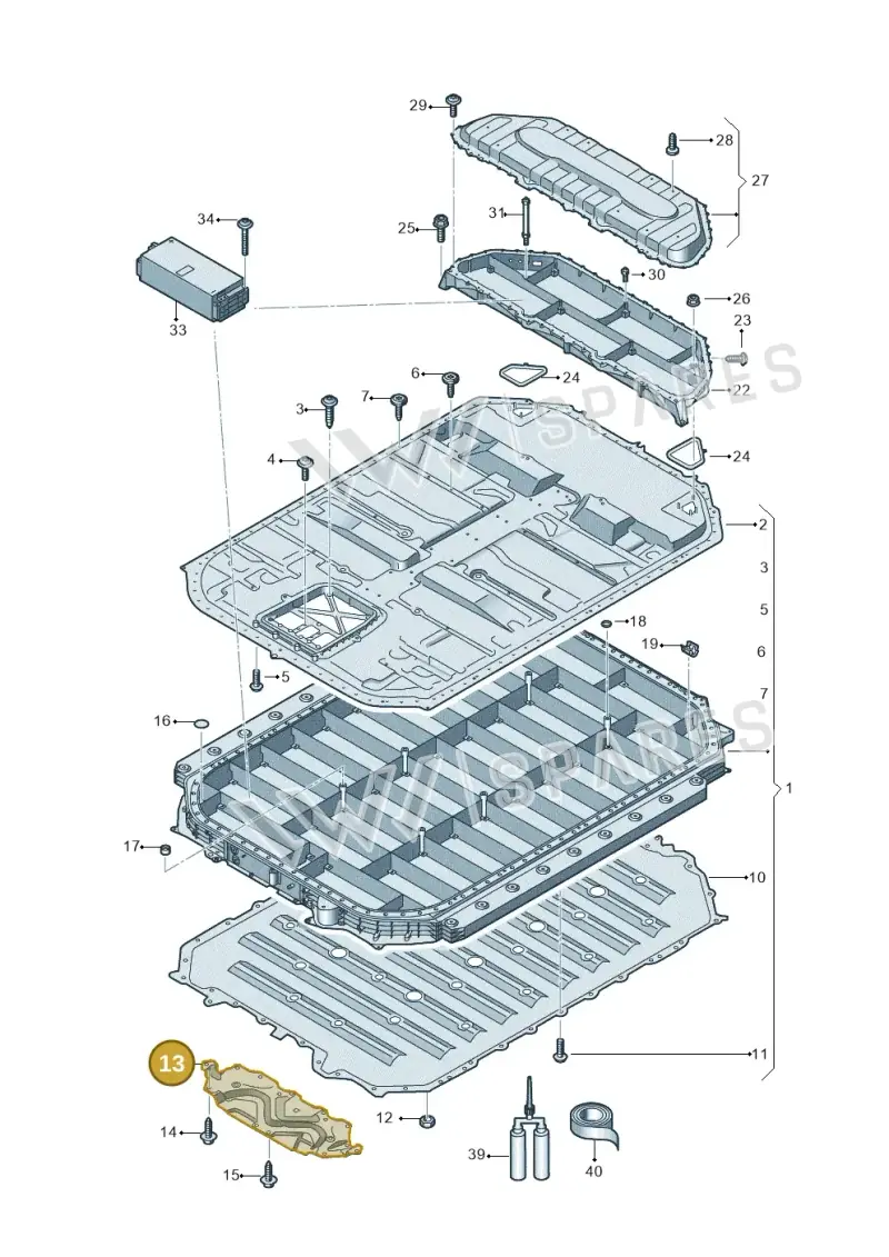 4KE915223B — Audi Q8 e-tron (2018-2025) diagram 586915550, position 13