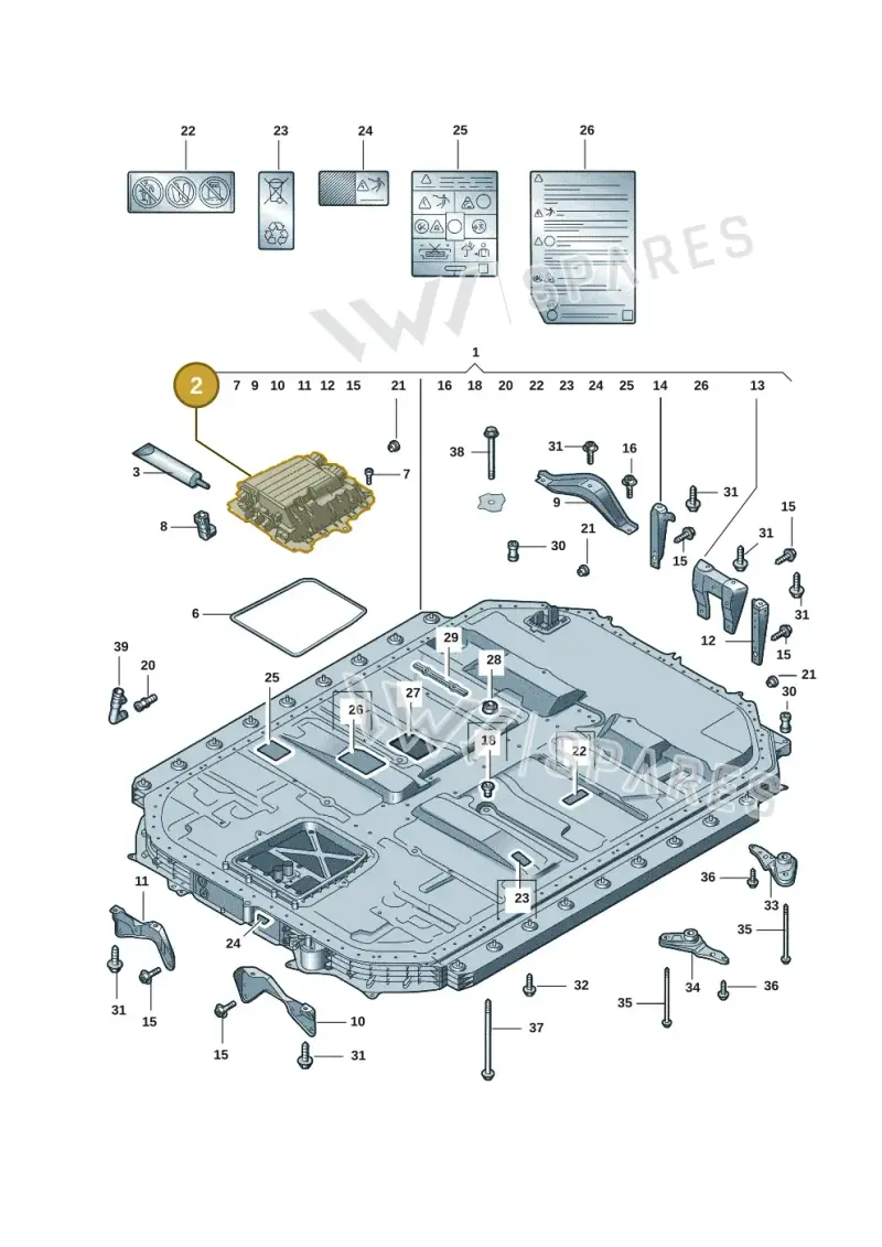 4KE915253D — Audi E-tron (2020-2023) diagram 4kc915520, position 2