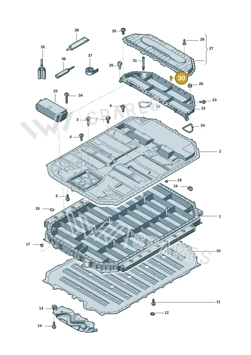 4KE915360 — Audi E-tron (2020-2023) diagram 4kc915538, position 30