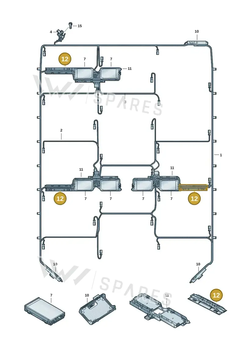 4KE915801A — Audi Q8 e-tron (2018-2025) diagram 586915530, position 19