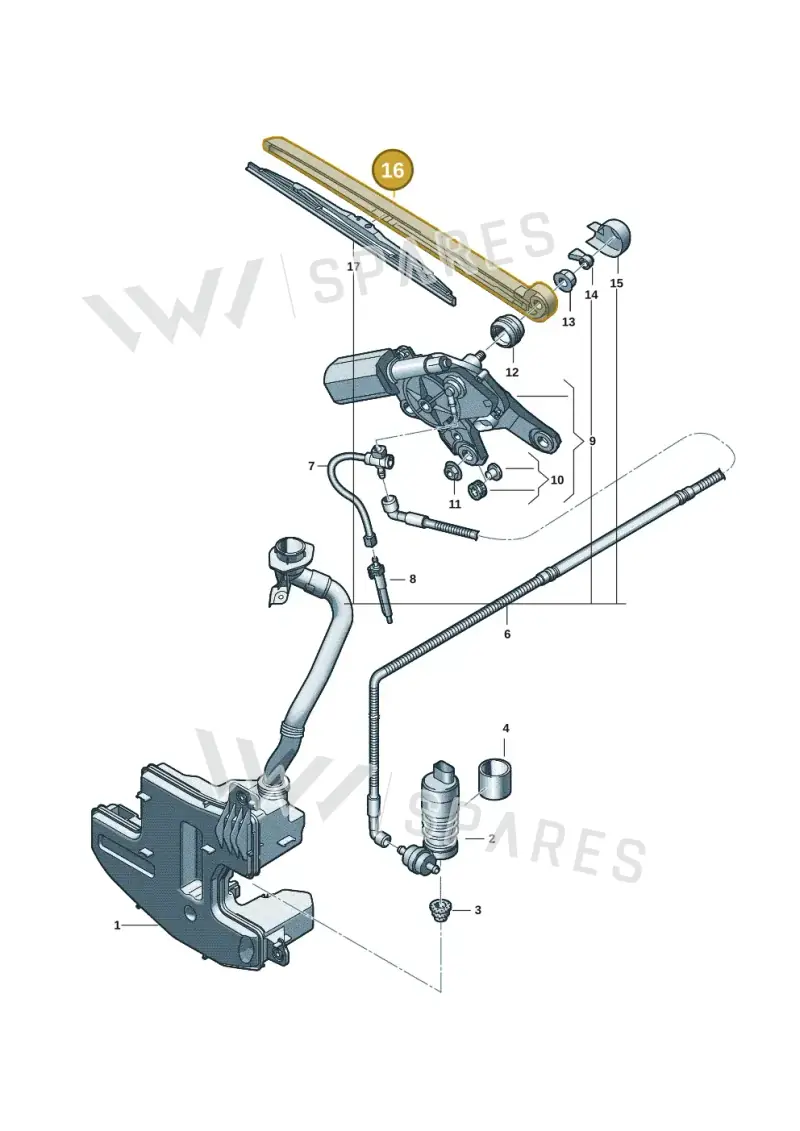 4KE955407B — Audi Q6 e-tron (2023-2025) diagram f5s955030, position 16