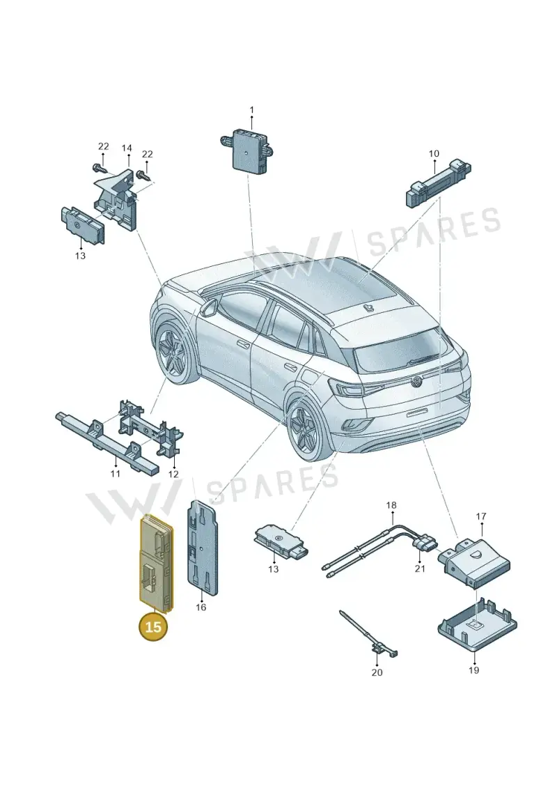 4KE959107A — Audi Q5 e-tron (2021-) diagram 11a909000, position 15
