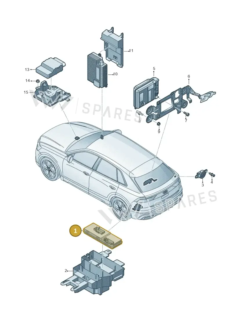 4KE959107A — Audi Q7 (2015-2025) diagram 429959040, position 1