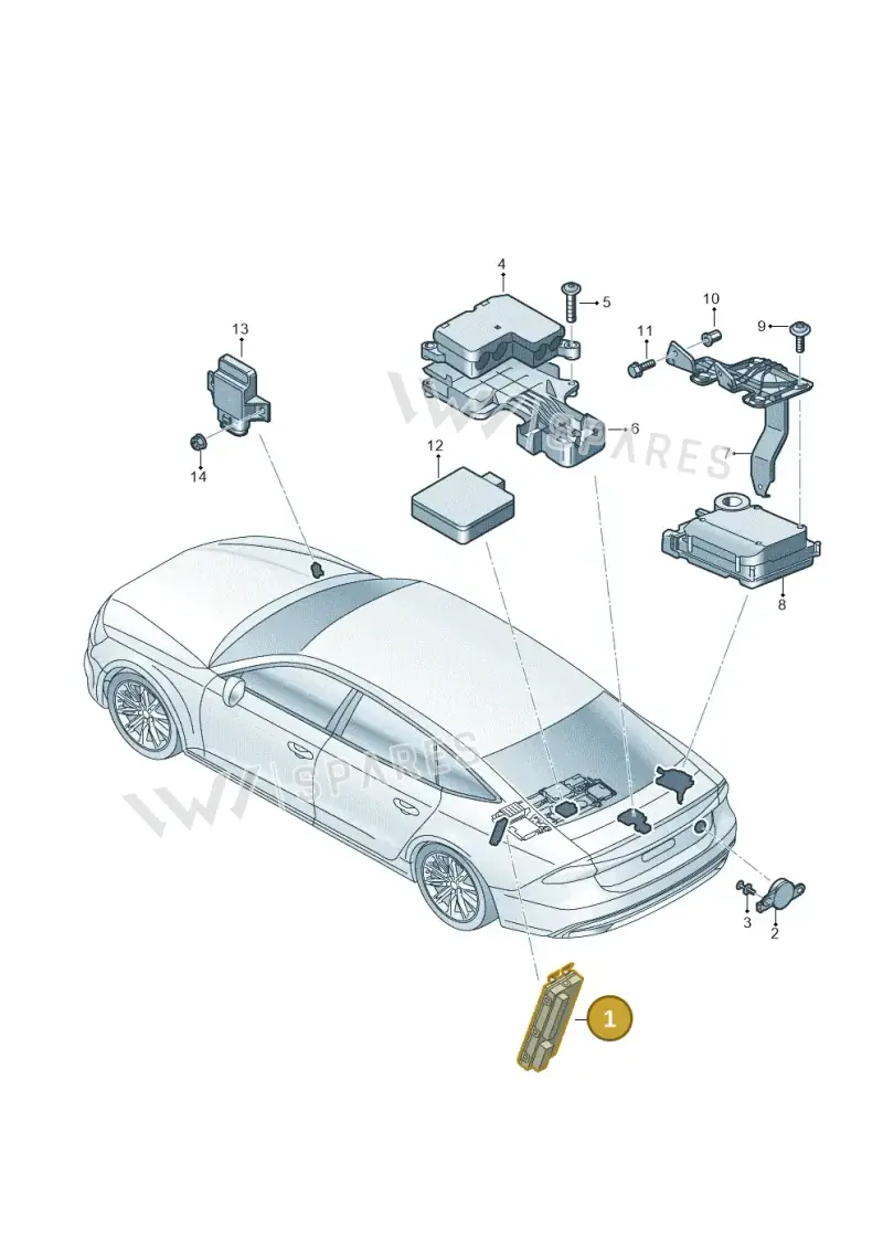 4KE959107A — Audi RS7 Sportback (2019-2025) diagram 435959400, position 1