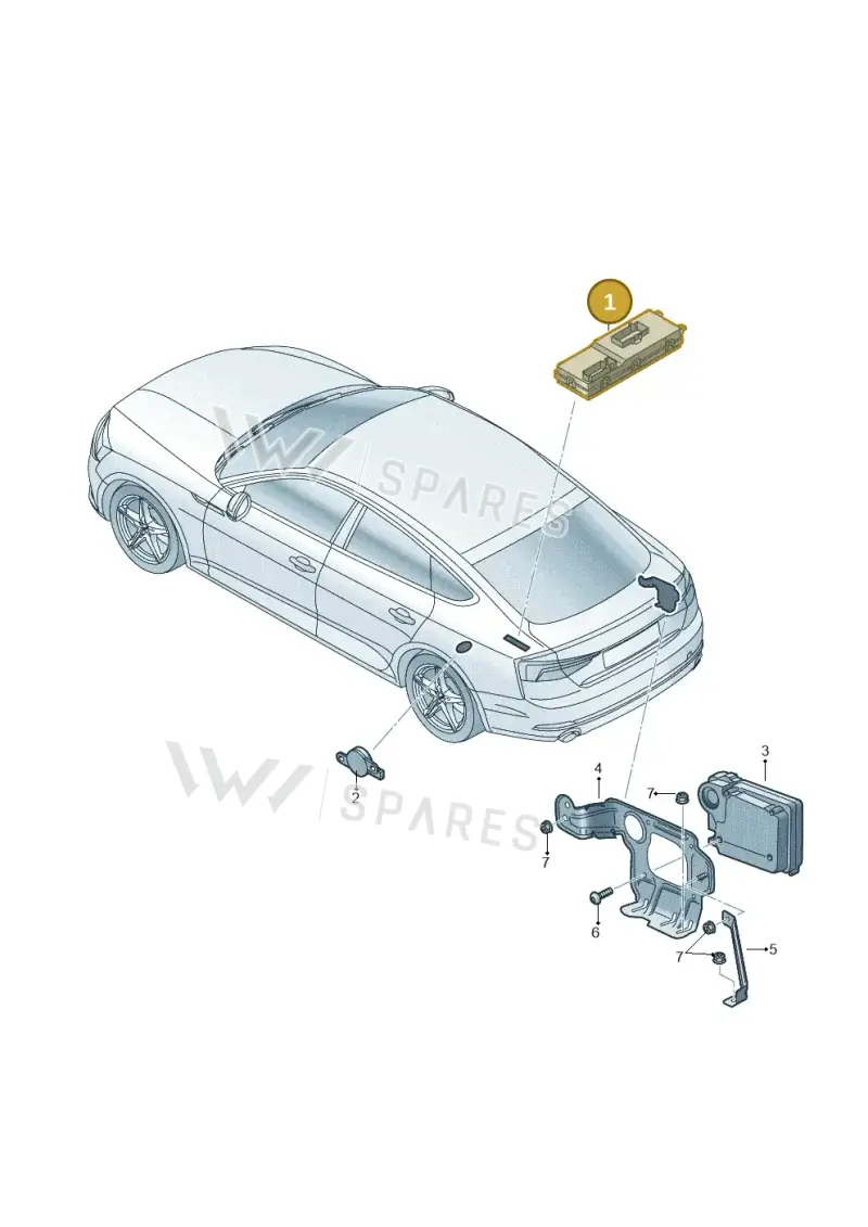 4KE959107A — Audi RS5 Sportback (2017-2025) diagram 897959400, position 1