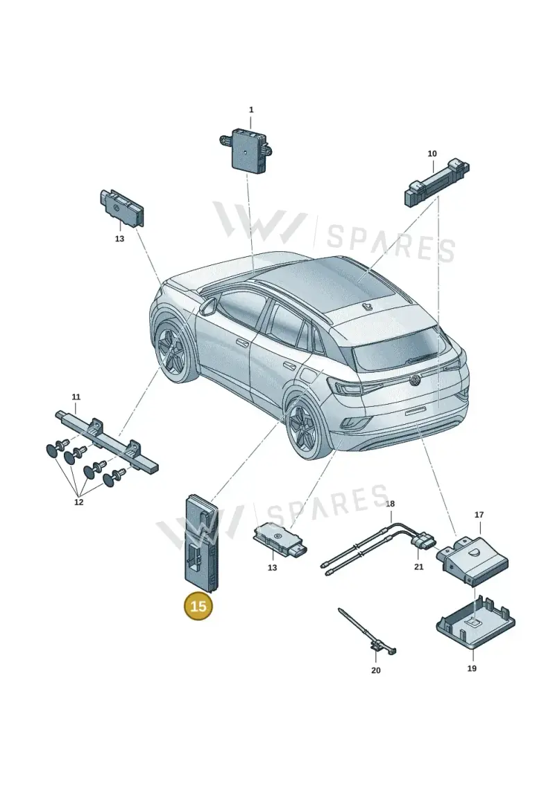 4KE959107B — Skoda Enyaq (2020-2021) diagram 50a909000, position 15