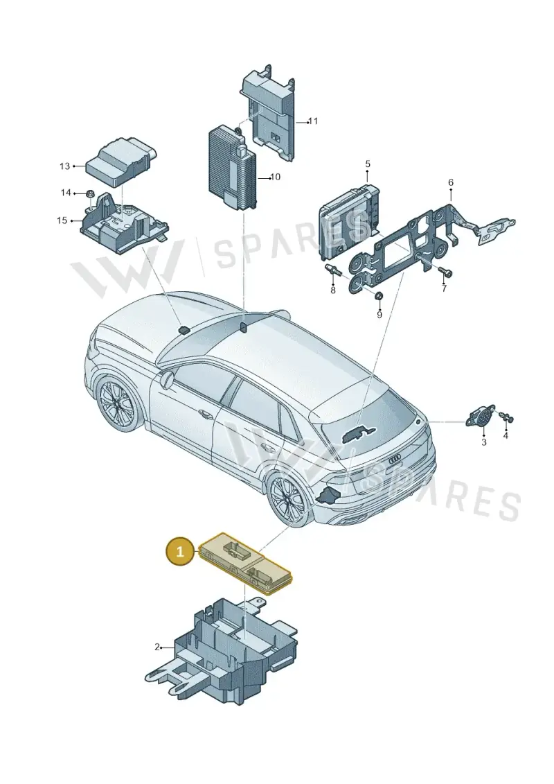 4KE959107C — Audi Q7 (2015-2025) diagram 429959040, position 1