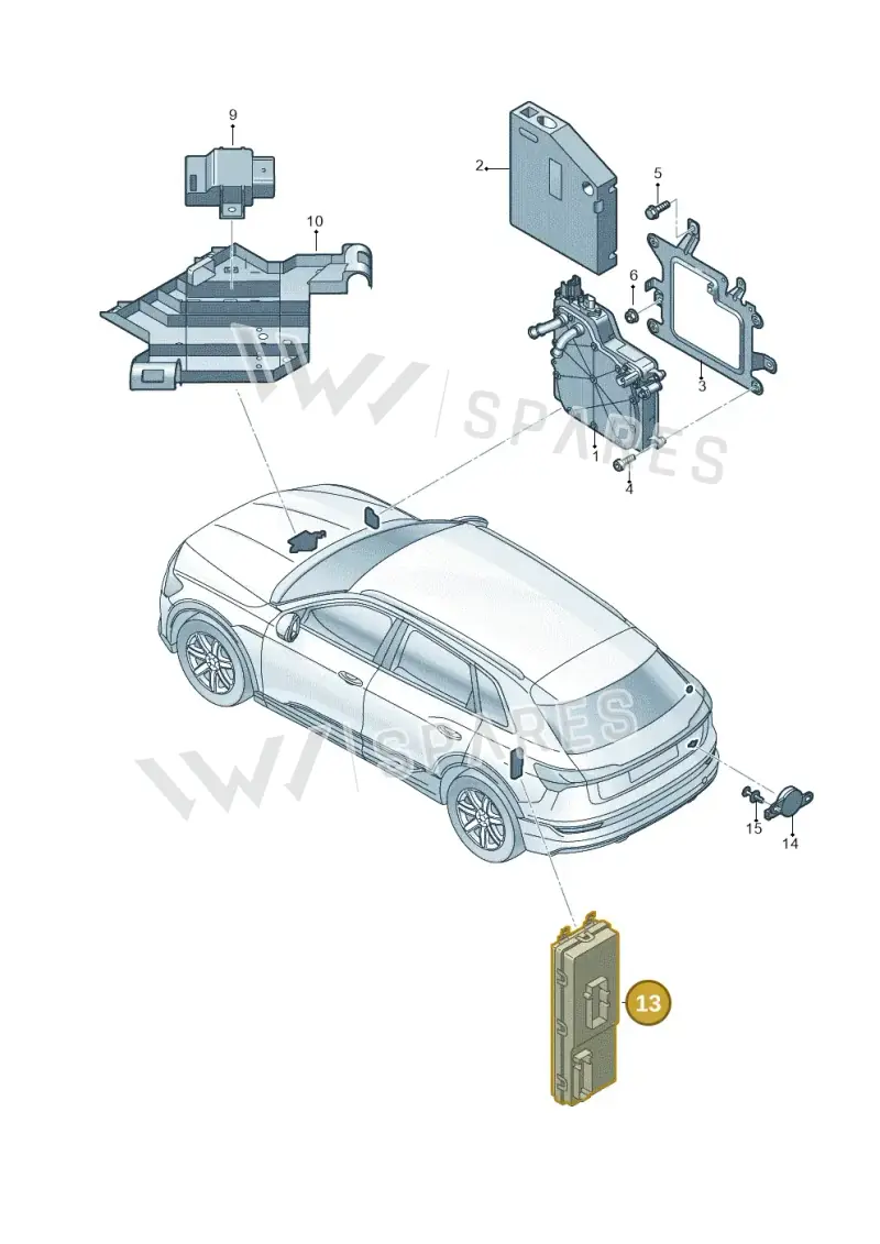 4KE959107C — Audi Q8 e-tron (2018-2025) diagram 586959400, position 13