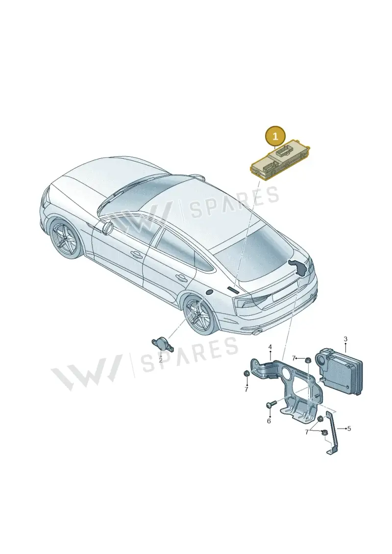 4KE959107C — Audi RS5 Sportback (2017-2025) diagram 897959400, position 1