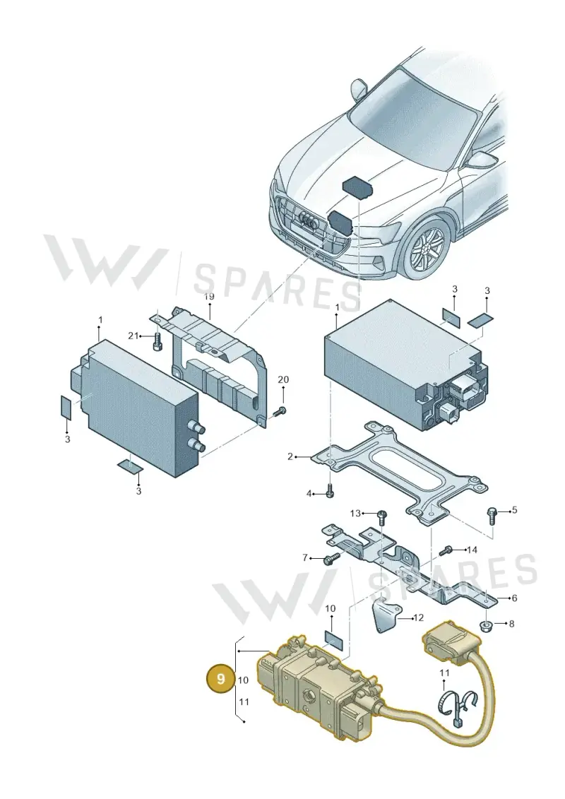 4KE971054G — Audi Q8 e-tron (2018-2025) diagram 586915800, position 9