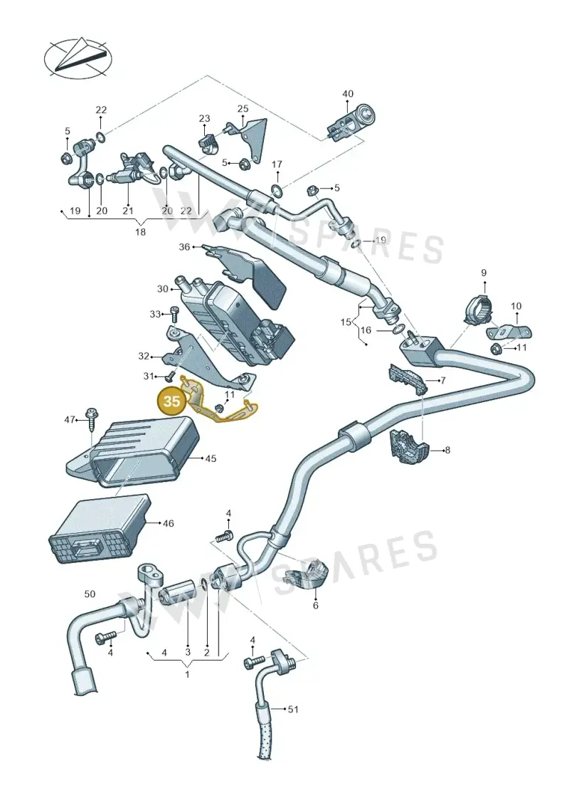 4KL121235C — Audi Q8 e-tron (2018-2025) diagram 586260850, position 35