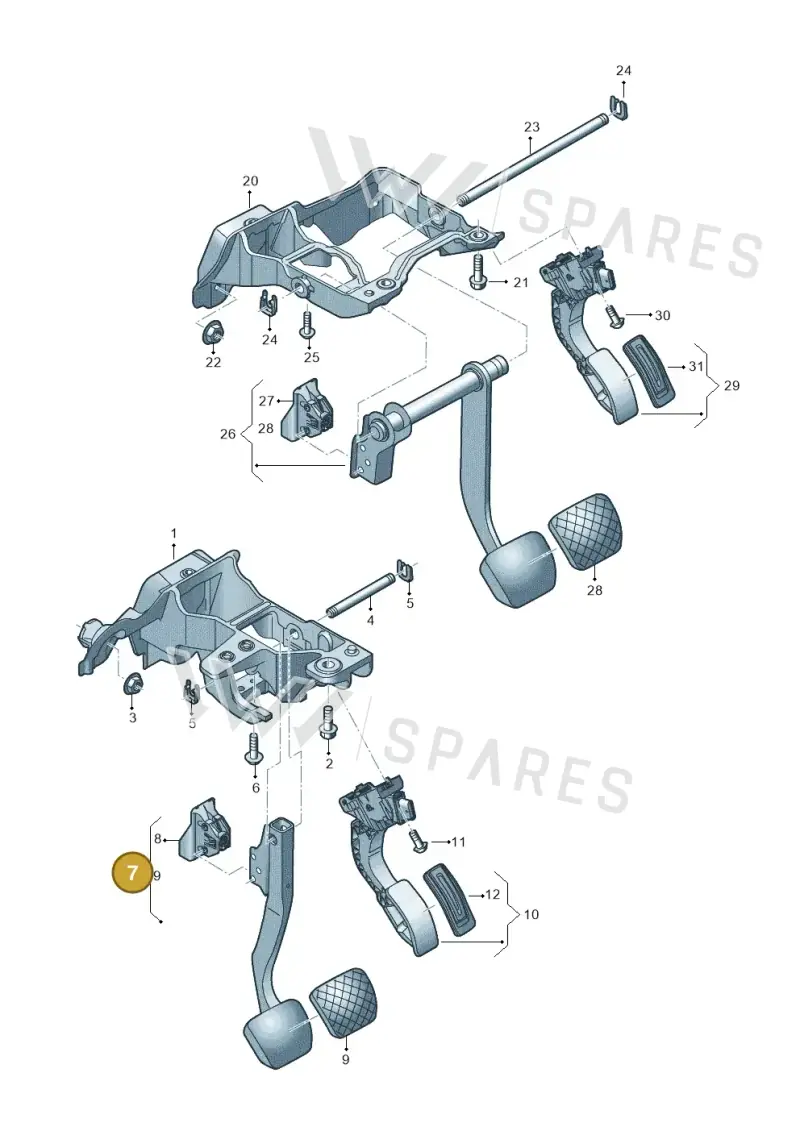 4KL723140B — Audi Q8 e-tron (2018-2025) diagram 586723250, position 7