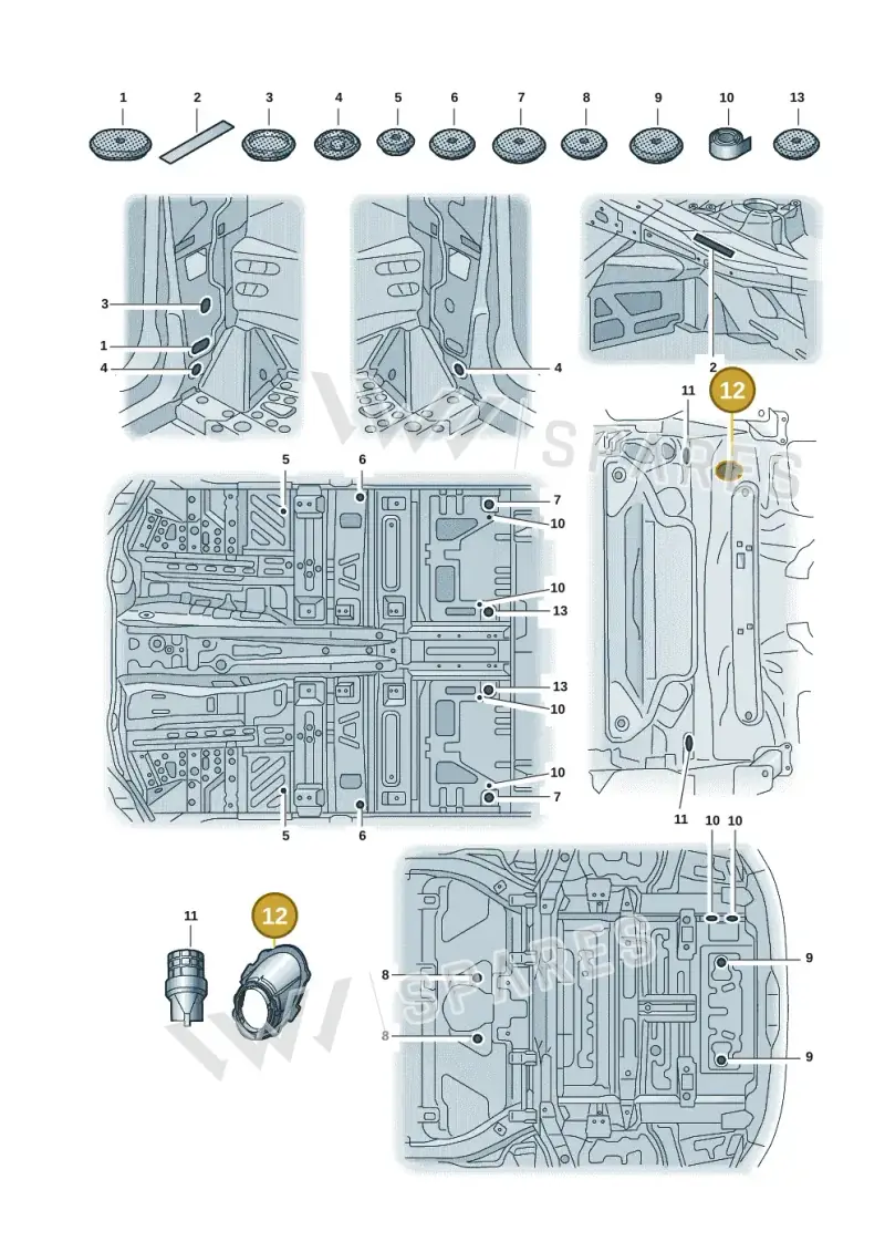 4KL805673 — Audi Q8 e-tron (2018-2025) diagram 586803035, position 12