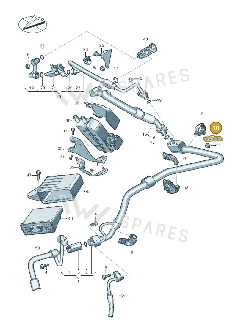 4KL820195C — Audi Q8 e-tron (2018-2025) diagram 586260850, position 10