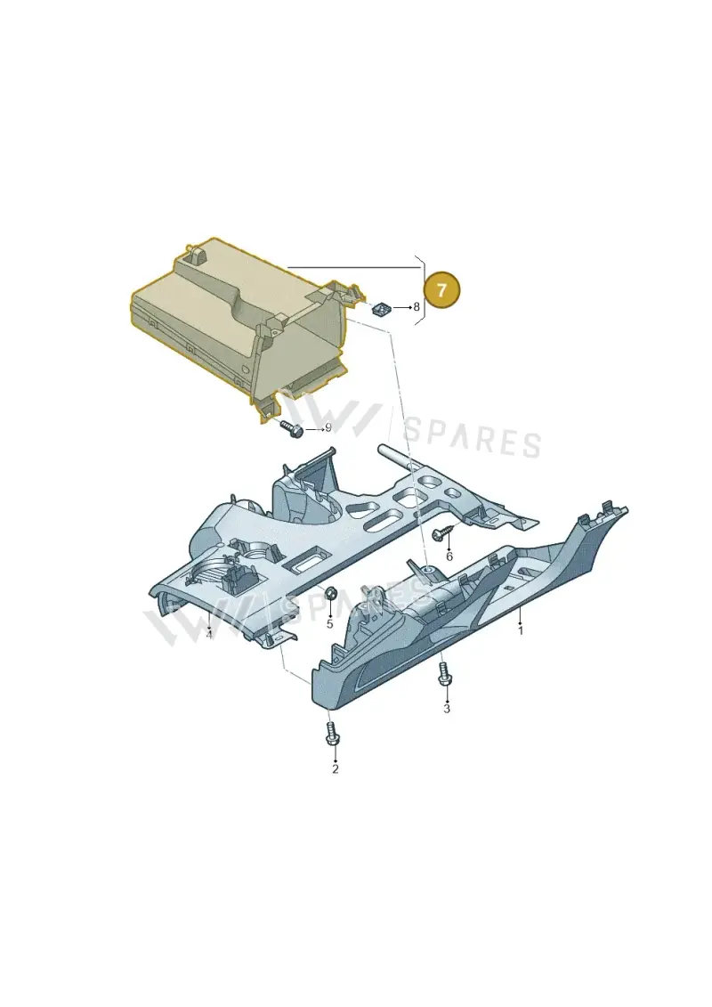 4KL857925B4PK — Audi Q8 e-tron (2018-2025) diagram 586857250, position 7