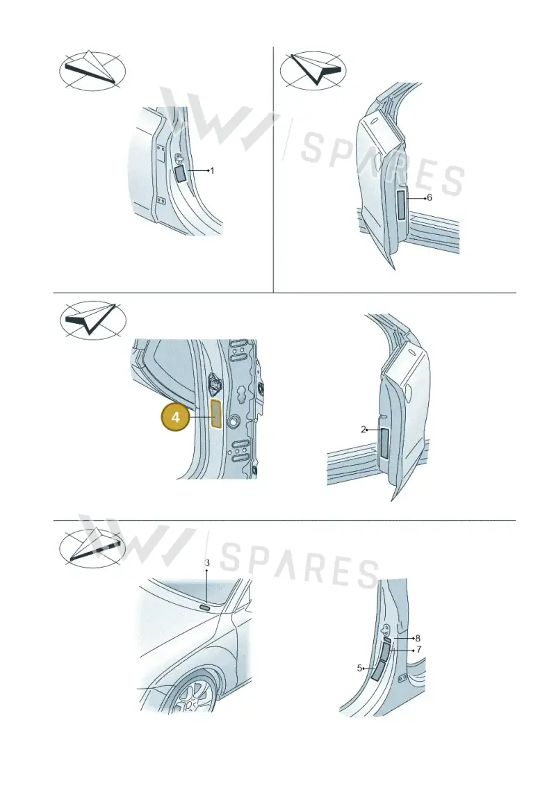 4L0000279AC — Audi A3 Sportback (2016-2020) diagram 778010200, position 4