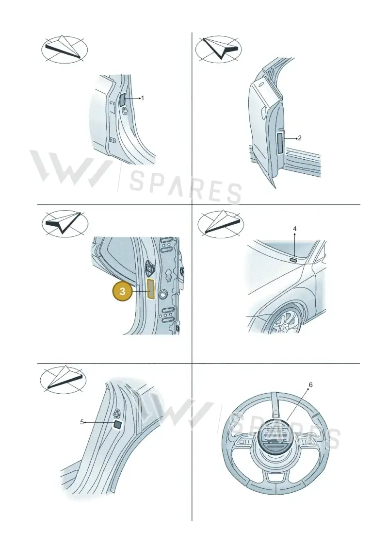 4L0000279AC — Audi RS3 Limousine (2017-2020) diagram 858010200, position 3