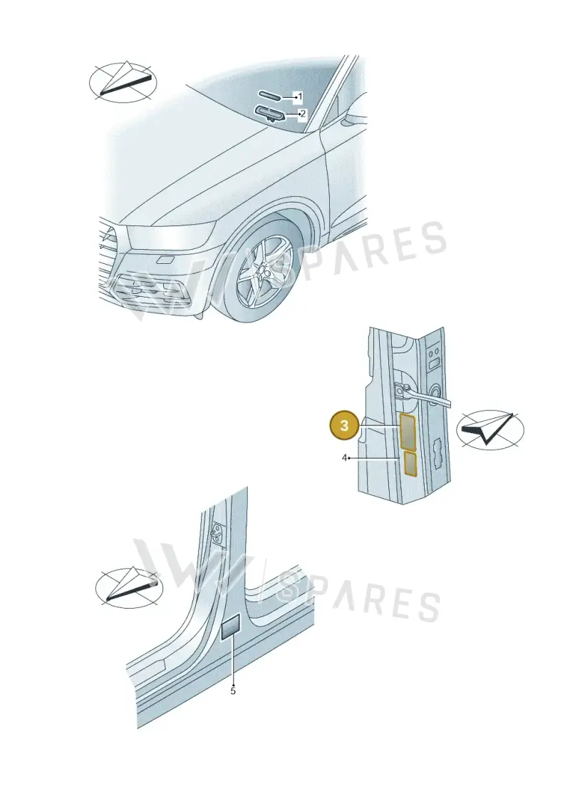 4L0000279AN — Audi A8 (2017-2025) diagram 896010200, position 3
