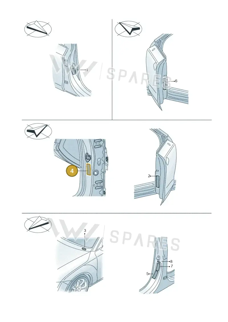 4L0000279F — Audi A3 Sportback (2016-2020) diagram 778010200, position 4