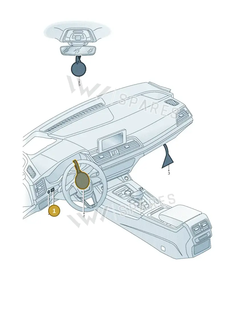 4L0010508B — Audi Q8 (2018-2025) diagram 896010300, position 1
