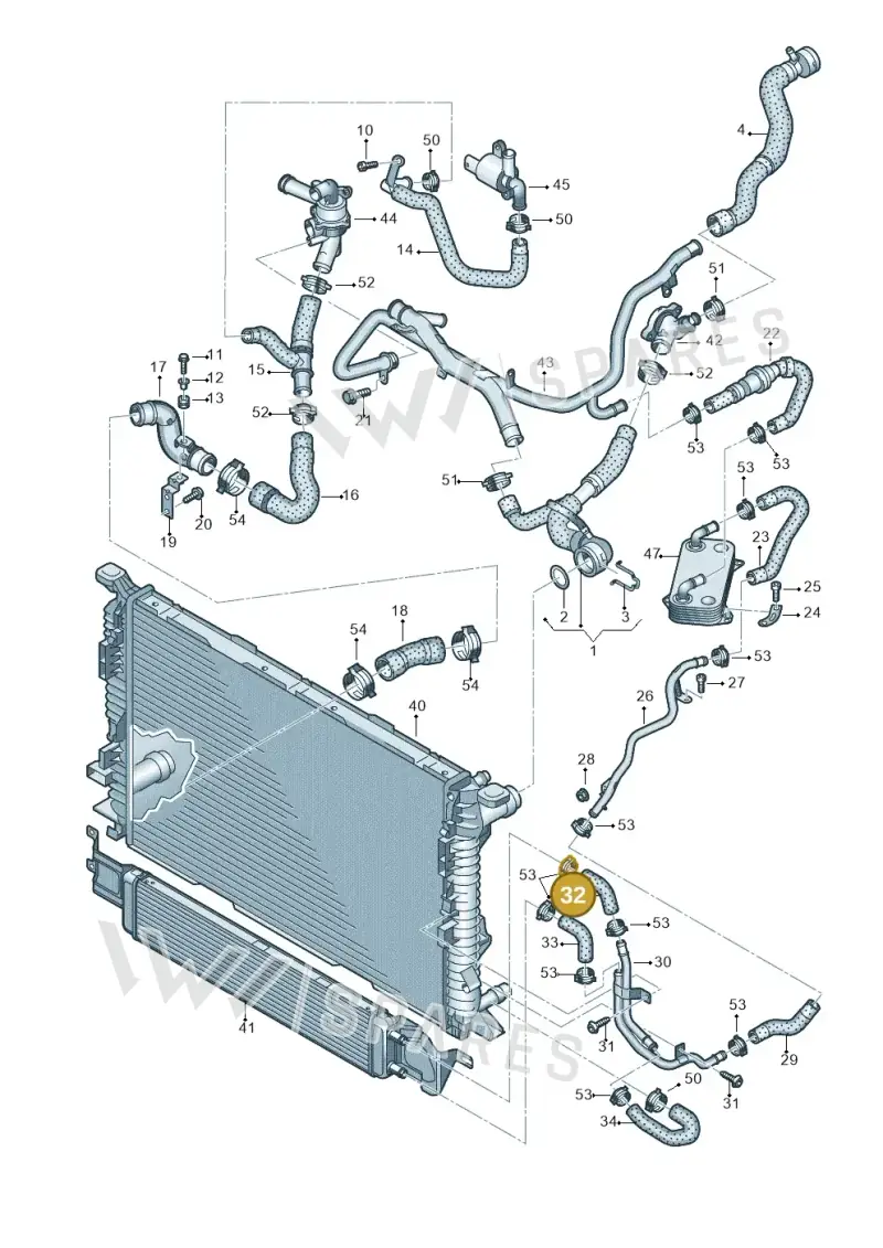 4L0121049 — Audi RS Q3 (2013-2018) diagram 764121330, position 32
