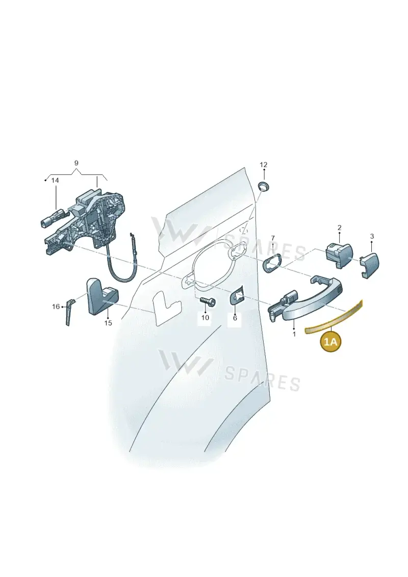 4L0837239 — Audi Q7 qu. 3.0 TDI (2009-2015) diagram 493839000, position 1A