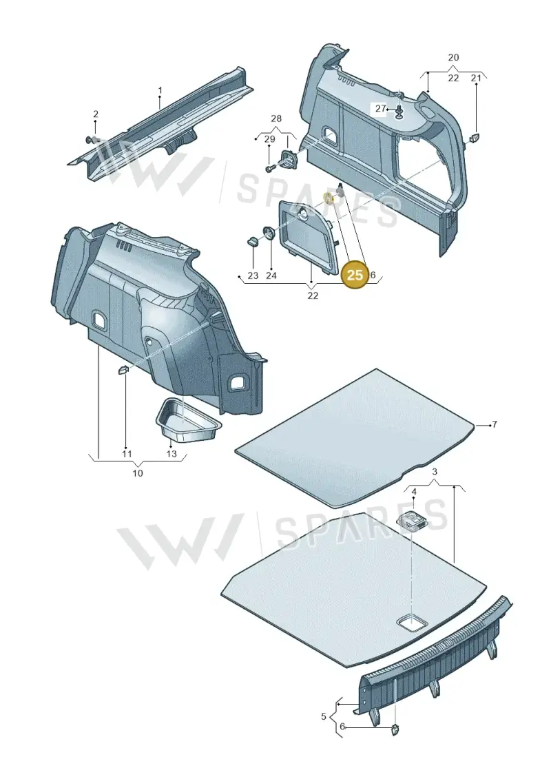 4L0863783 — Audi RS3 Limousine (2017-2020) diagram 853863900, position 25