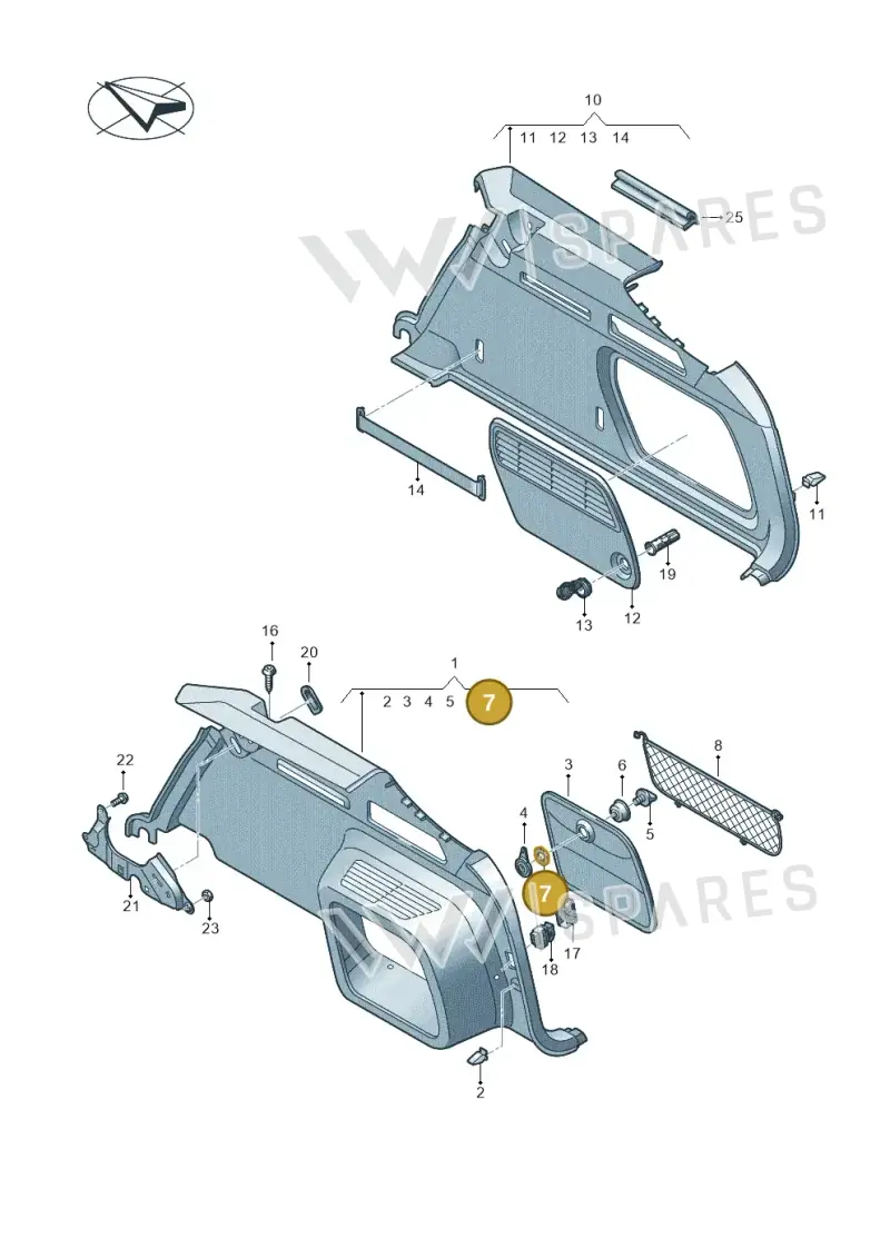4L0863783 — Audi RS6 Avant (2019-) diagram 430863090, position 7