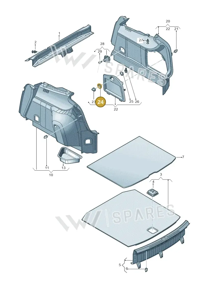 4L0867953 — Audi RS3 Limousine (2017-2020) diagram 853863900, position 24