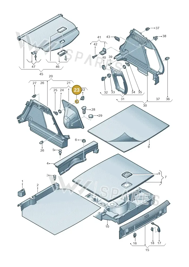 4L0867953 — Audi Q3 1.4 (2016-) diagram 855863900, position 23