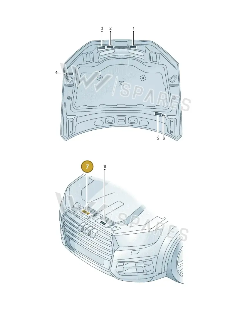 4M0010534A — Audi Q7 (2015-2025) diagram 859010100, position 7