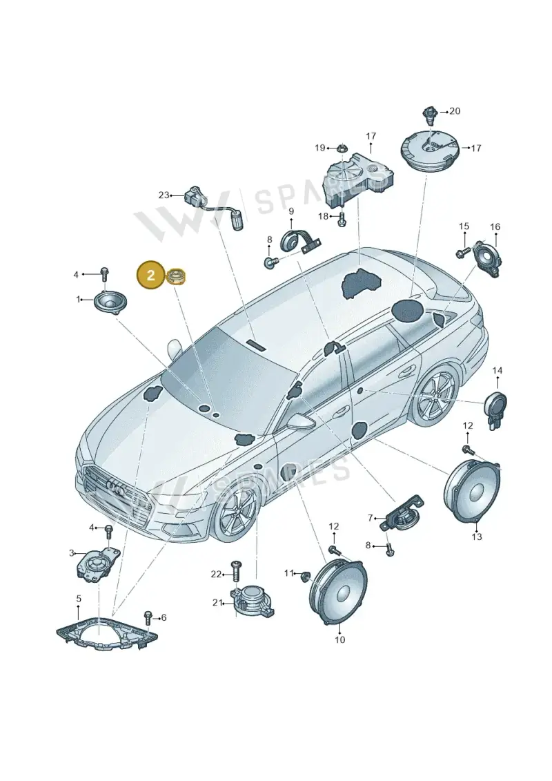 4M0035397 — Audi RS6 Avant (2019-) diagram 430035360, position 2