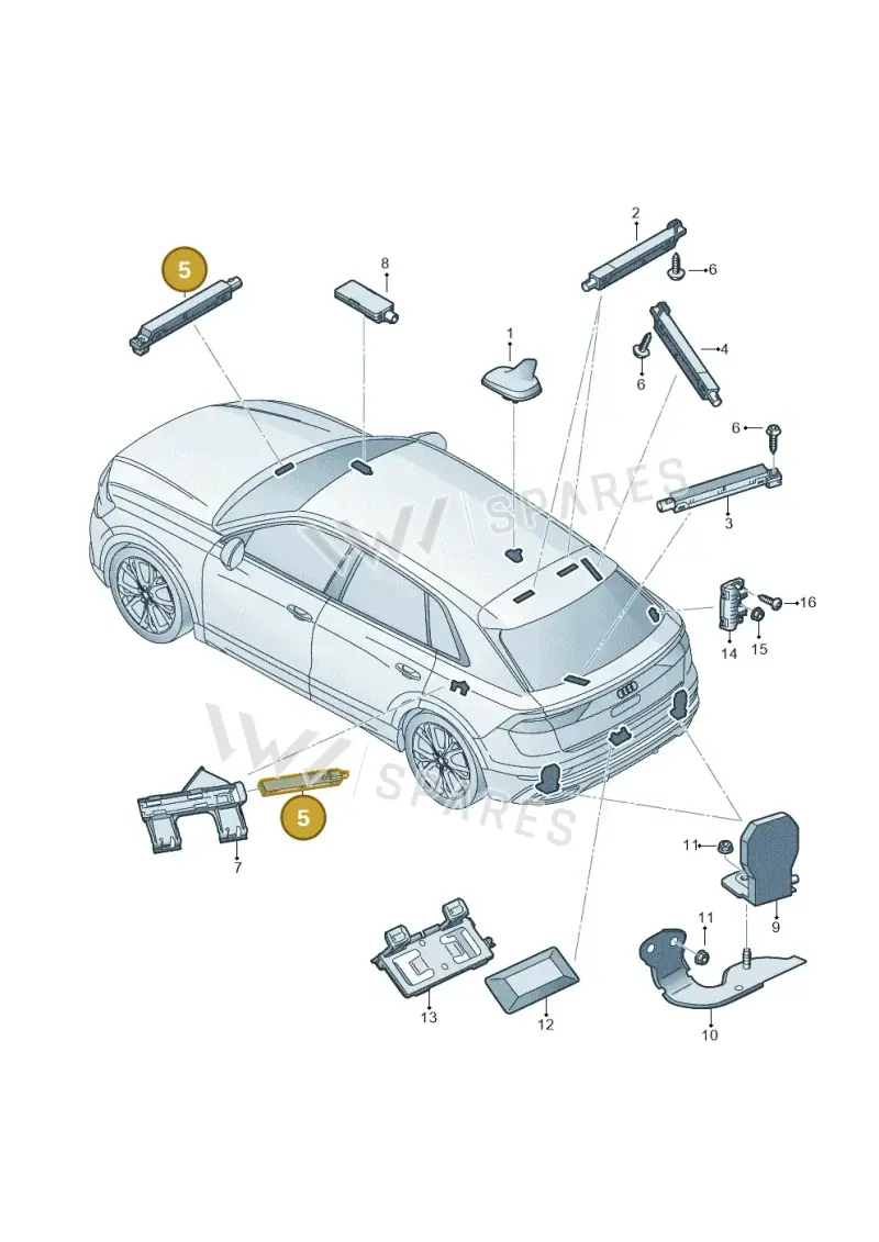4M0035504 — Audi RS Q8 (2019-2025) diagram 429035010, position 5