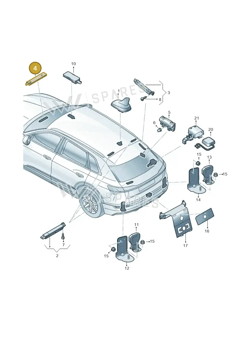 4M0035504A — Audi Q8 e-tron (2018-2025) diagram 586035100, position 4